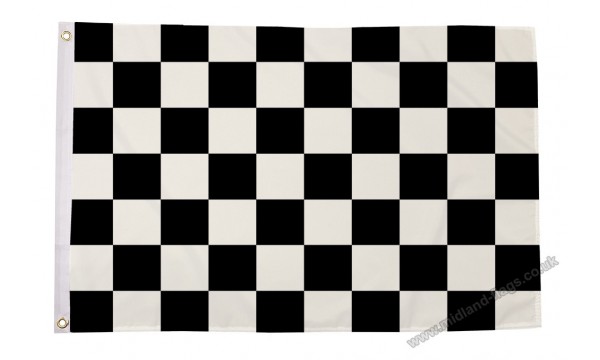 Black and White Check Flag
